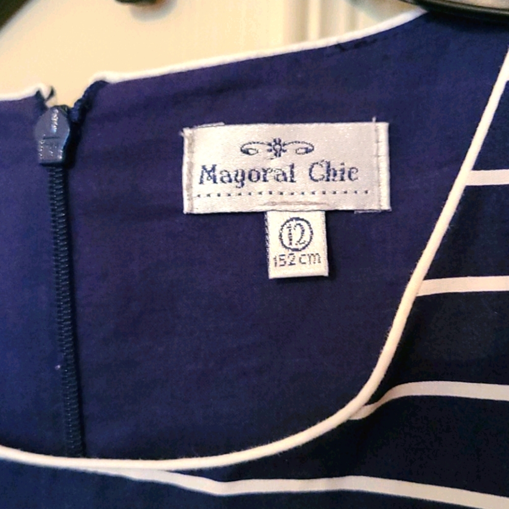 New with tags Mayoral girls marine inspired dress. - Picture 2 of 6
